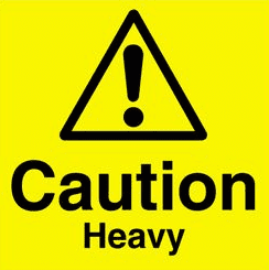 Caution Heavy sign Situational Awareness Matters!